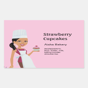 Etiqueta do cupcake com design de caráter #1