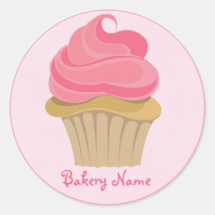 Etiqueta do cupcake da padaria