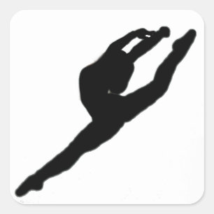 Etiqueta do dançarino da bailarina