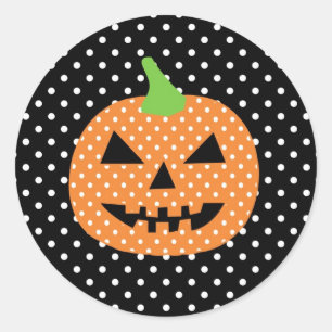 Etiqueta do Dia das Bruxas da Jack-O-Lanterna