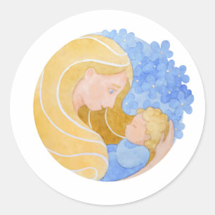 Etiqueta do dia das mães   da mãe e da criança