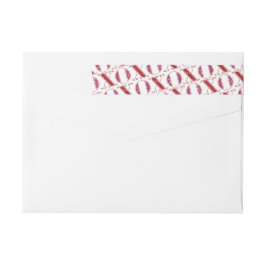 Etiqueta do Dia de os namorados XOXO, brilhante, r