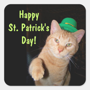 Etiqueta do dia de St Patrick feliz