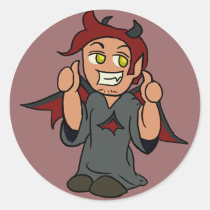 Etiqueta do diabo do ombro