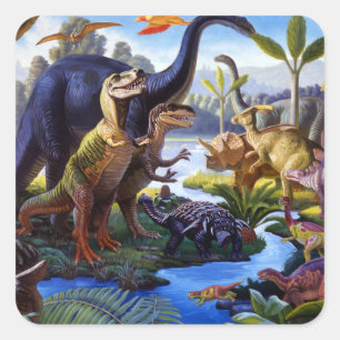 Etiqueta do dinossauro