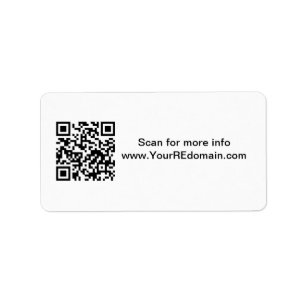 Etiqueta do endereço codificado de QR