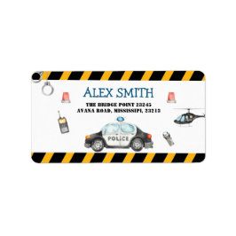 Etiqueta do endereço da Festa de aniversário da po