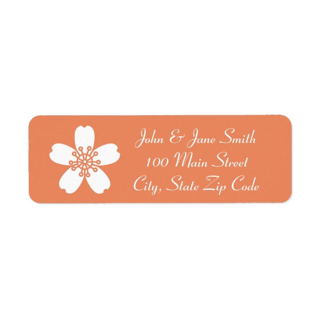 Etiqueta do endereço de entrega de jazidas Sakura (Frente)