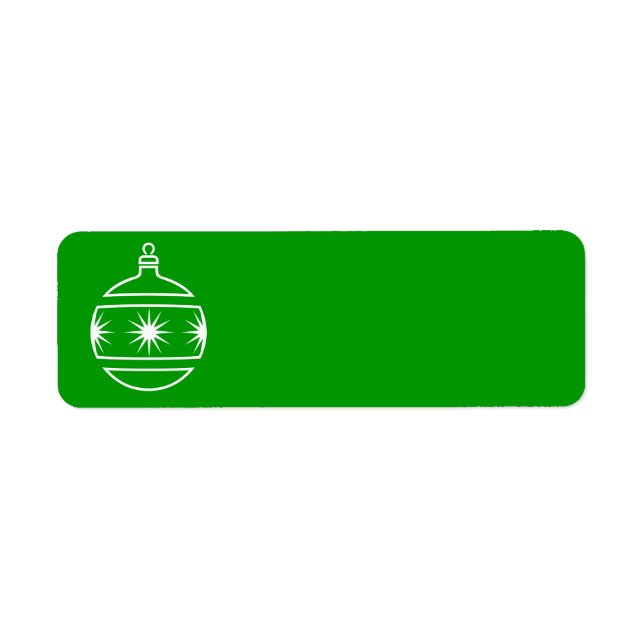 Etiqueta do enfeites de natal (Frente)
