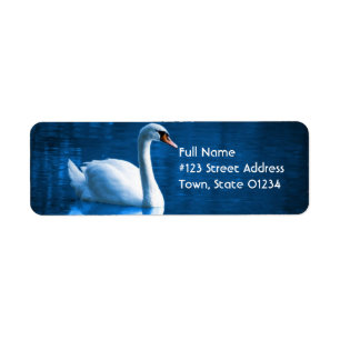 Etiqueta do enviamento da cisne muda