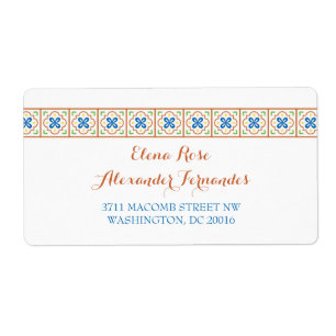 Etiqueta do enviamento do cartão de resposta do