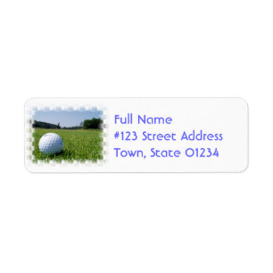 Etiqueta do enviamento do fairway do golfe