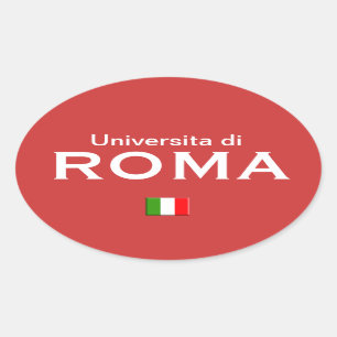 Etiqueta do europeu da universidade de Roma