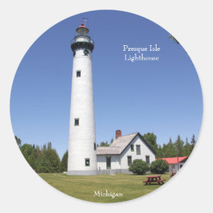 Etiqueta do farol da ilha de Presque