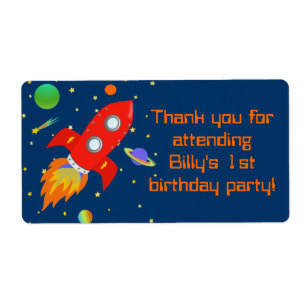 Etiqueta do Favor do Rocketship Gift