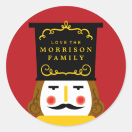 Etiqueta do fechamento do envelope do Nutcracker