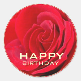 Etiqueta do feliz aniversario