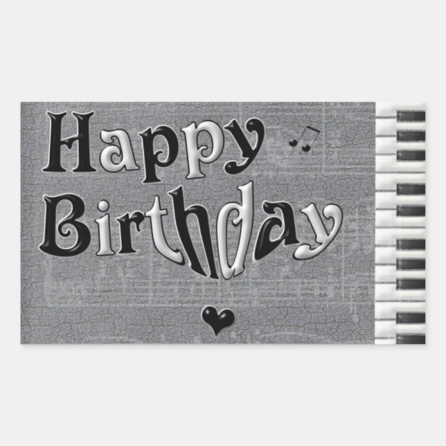 Etiqueta do feliz aniversario (Frente)