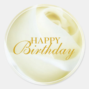 Etiqueta do feliz aniversario