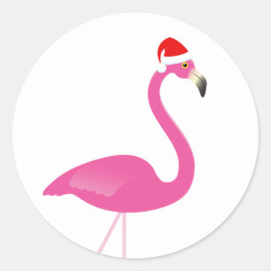 Etiqueta do feriado do flamingo do la do la do la