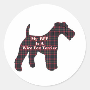 Etiqueta do Fox Terrier BFF do fio