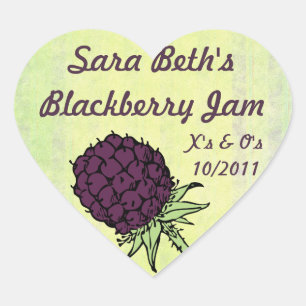 Etiqueta do frasco do doce de Blackberry
