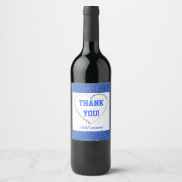 Etiqueta do frasco para obrigado personalizado