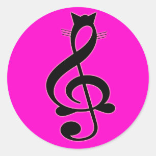 Etiqueta do gato do jazz