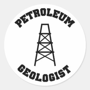 Etiqueta do geólogo de petróleo