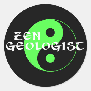 Etiqueta do geólogo do zen
