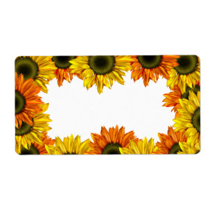 Etiqueta do girassol