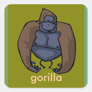 etiqueta do gorila