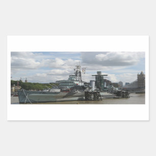 Etiqueta do HMS Belfast
