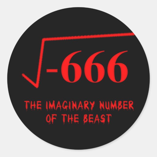 Etiqueta do humor da matemática (Frente)