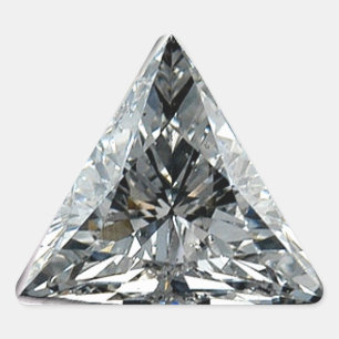 Etiqueta do impressão do diamante do triângulo