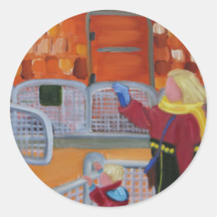 ETIQUETA DO JARDIM ZOOLÓGICO DE MOTHER/CHILD