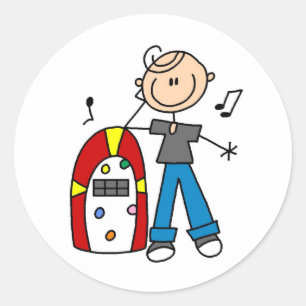 Etiqueta do jukebox do rock and roll