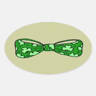 Etiqueta do laço do verde do dia de St Patrick