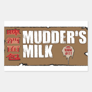 Etiqueta do leite de Mudder
