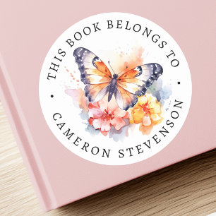 Etiqueta do livro da biblioteca de pintura de borb