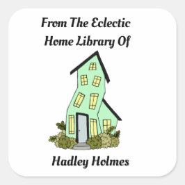 Etiqueta do Livro da Biblioteca do Quirky Home