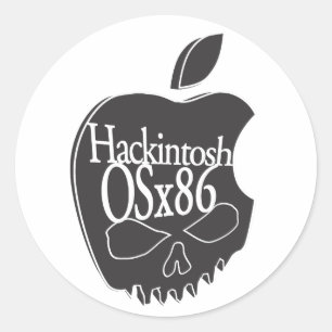 Etiqueta do logotipo 3D de Hackintosh OSx86