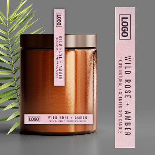 Etiqueta do logotipo da vela fina - Selo à prova d