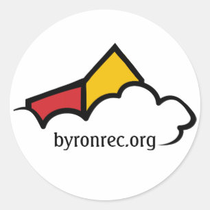 Etiqueta do logotipo de Byron Rec