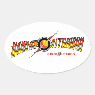 Etiqueta do logotipo de Hannah