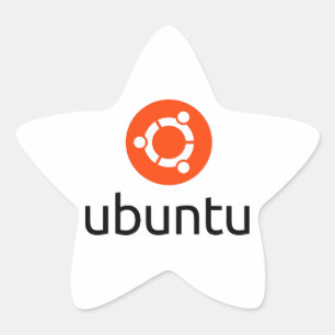 Etiqueta do logotipo de Ubuntu Linux