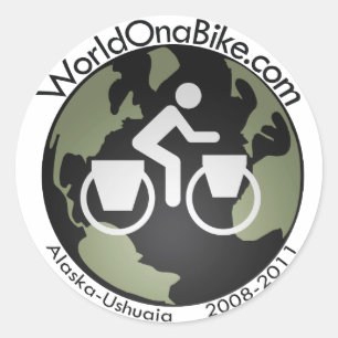 etiqueta do logotipo de WorldOnaBike.com