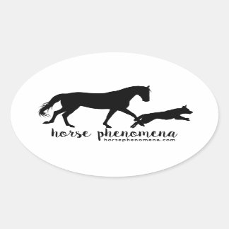 Etiqueta do logotipo Phenomena de cavalos