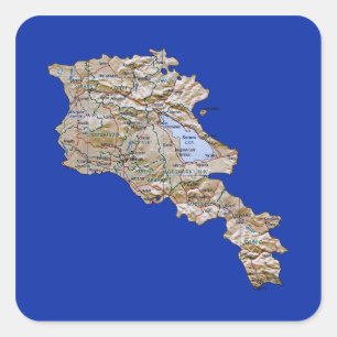 Etiqueta do mapa de Arménia
