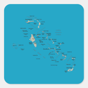 Etiqueta do mapa de Bahamas